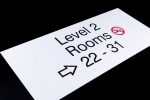 Custom made directional signage options available. Image 6