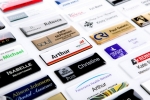 Other examples of professional resin coated name badge options available. Image 10